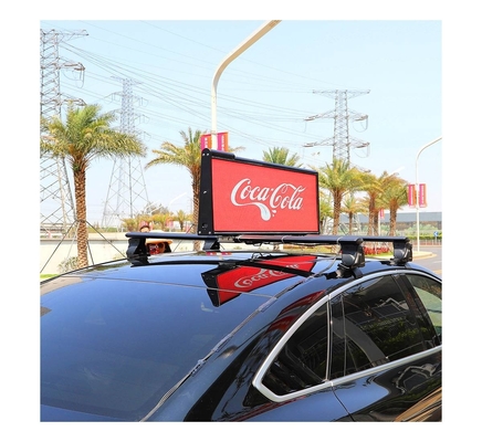 El top del taxi del ODM 3G 4G WiFi Digital exhibe el tejado llevado del coche