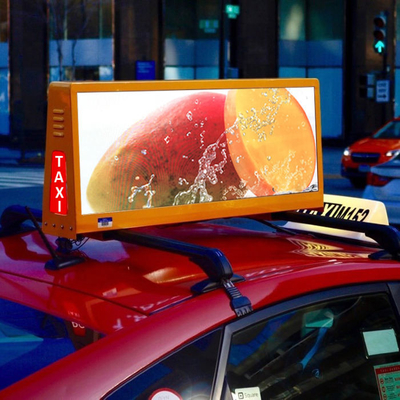 Lleve en taxi la pantalla de visualización llevada móvil echada a un lado doble publicitaria ultra fina de la cartelera P2.5