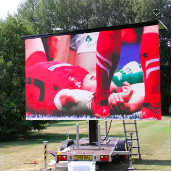 Exhibición móvil al aire libre de la publicidad, pantalla de alquiler llevada backstage de 500x1000m m