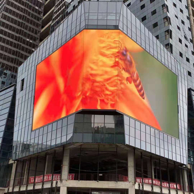 Señalización al aire libre de P10 Digitaces, alameda que hace publicidad de la pantalla de la pantalla LED