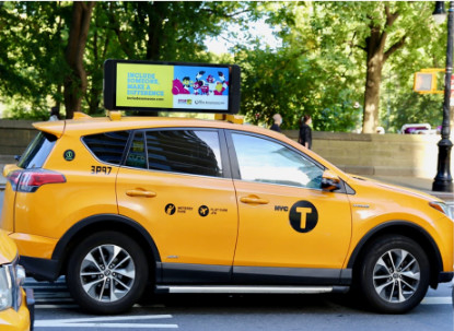 Pantalla al aire libre de la pantalla LED de las muestras de publicidad del top del taxi de SMD2727 P5